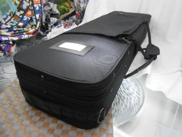 ☆新品未使用(送料無料)11.000円沖縄三線専用　N本格セミハードケース　黒色