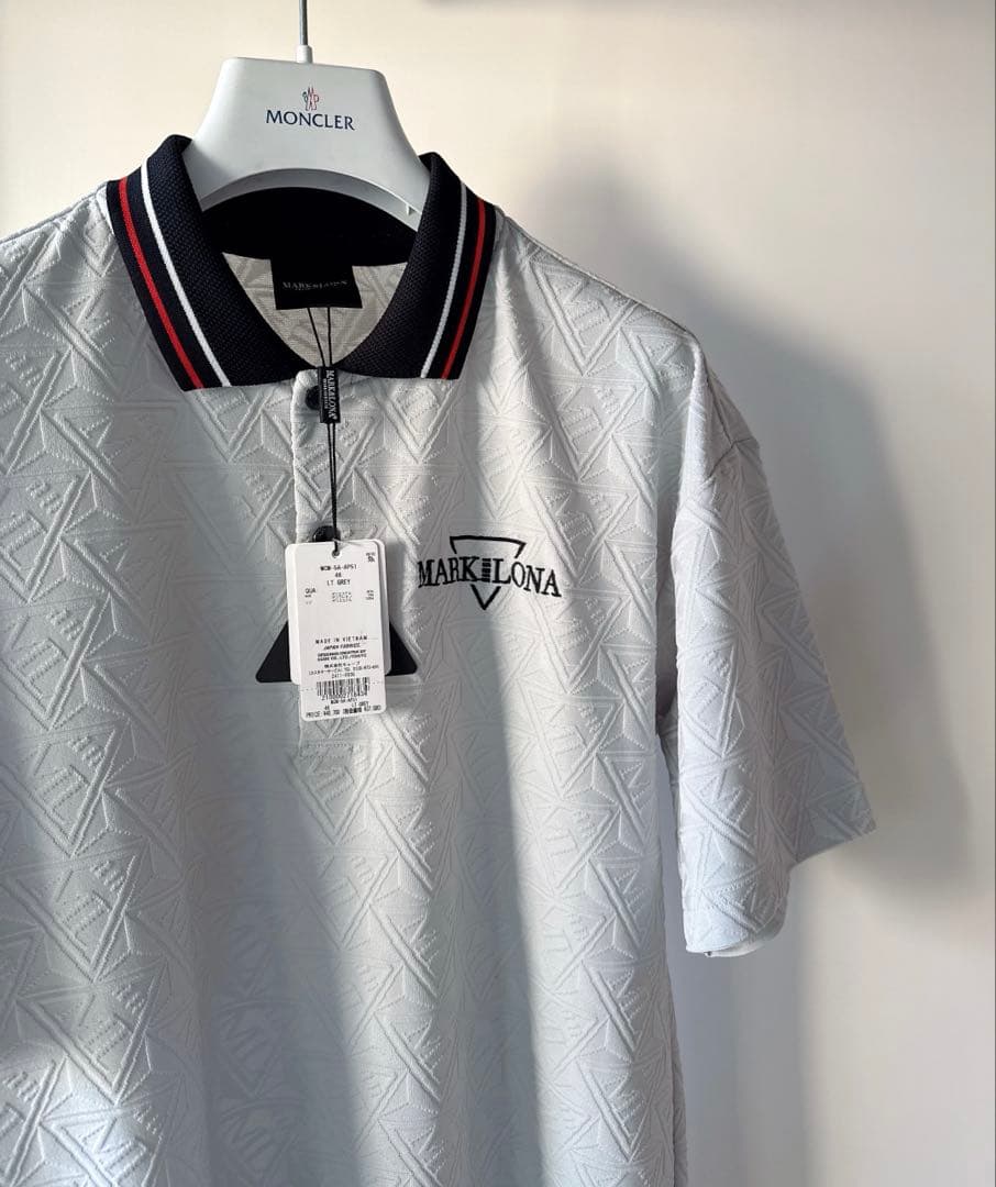新品 ★ MARK&LONA コード ポロシャツ マーク&ロナ 正規品 グレー