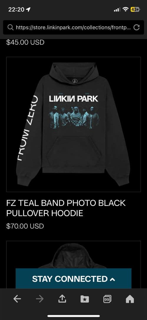 Linkin Park フーディー　Lサイズ 新品　パーカー