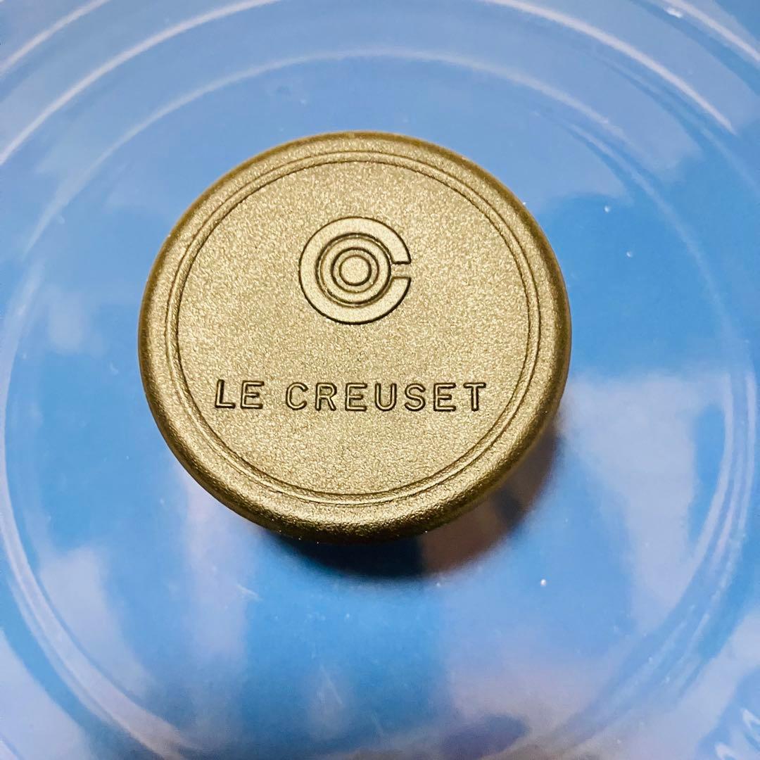 【LE CREUSET】ル・クルーゼ　18cm 両手鍋 ココットロンド　青