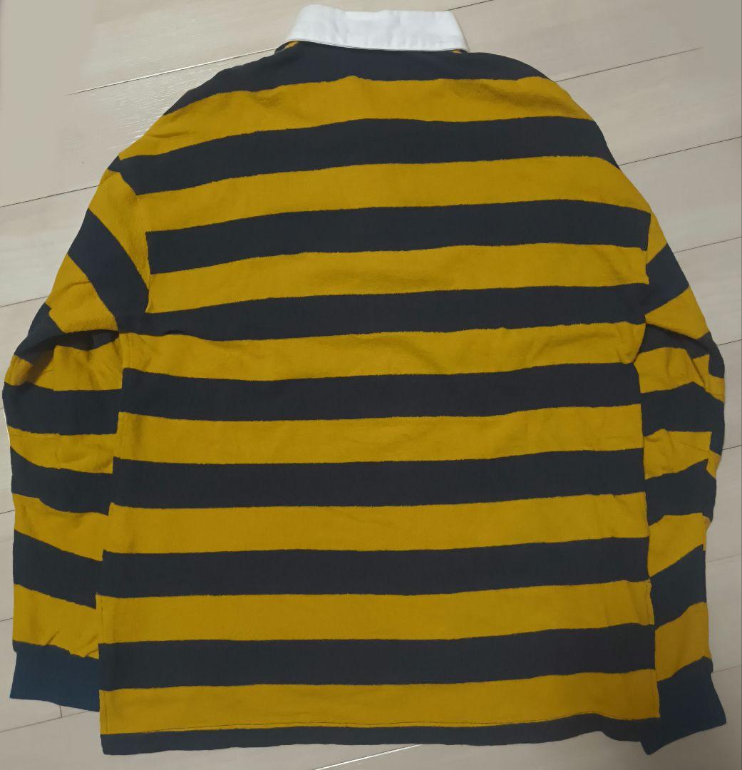 stussy ラガーシャツ ステューシー ボーダー 黄色 紺色