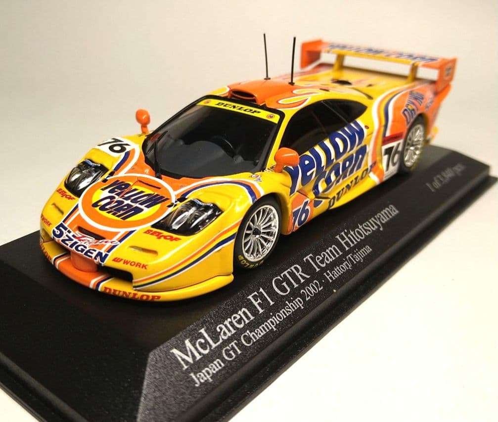 ★希少【ミニチャンプス】1/43 マクラーレンf1　GTR イエローコーン