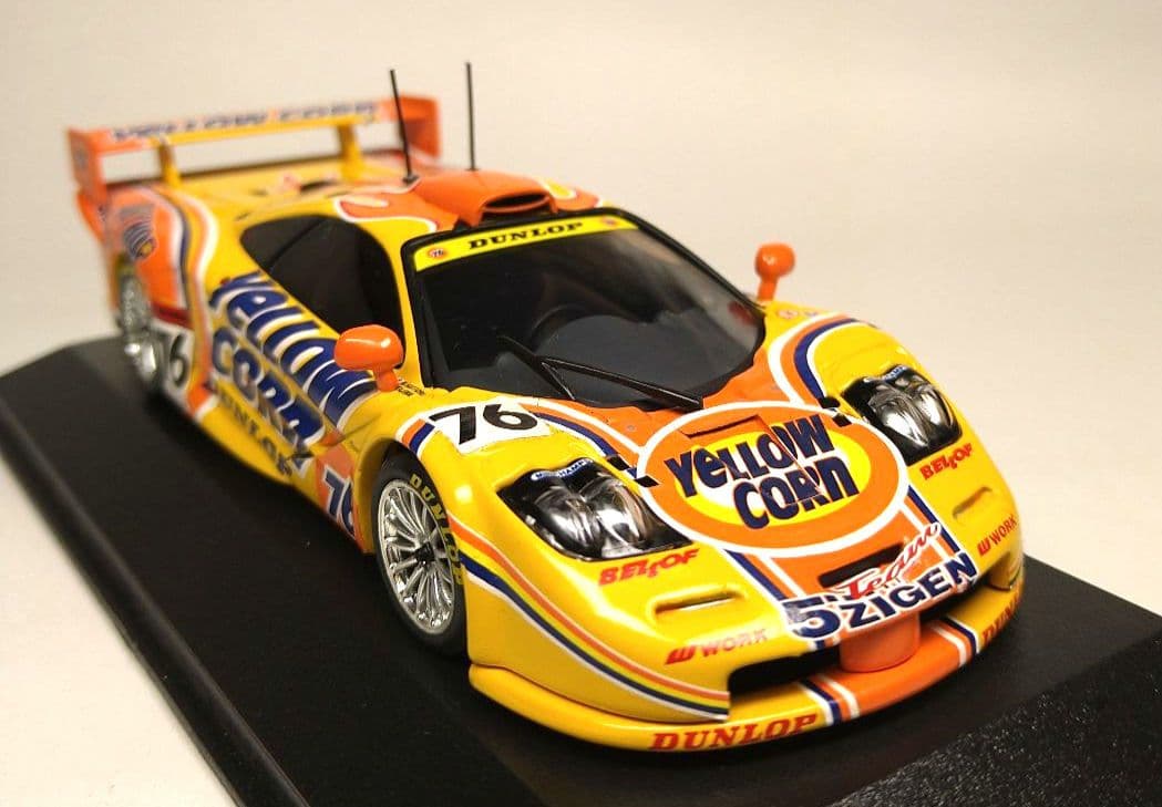 ★希少【ミニチャンプス】1/43 マクラーレンf1　GTR イエローコーン