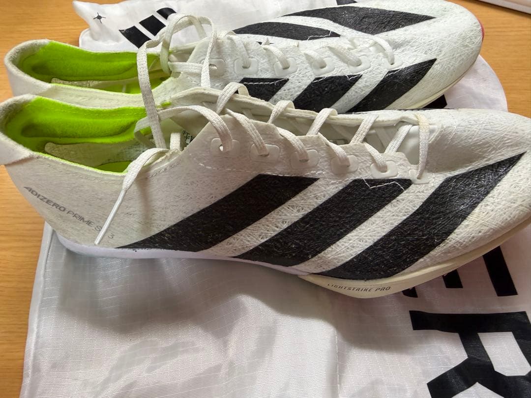 adizero primeSP3 スパイクシューズ ホワイト/ブラック