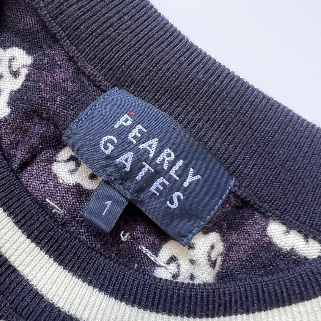 Pearly Gates パーリーゲイツ　モノグラム柄　ニット　セーター　ゴルフ