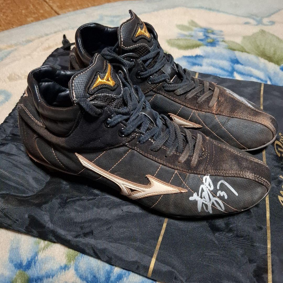 三木亮実使用スパイク千葉ロッテ現役時代背番号37Mizuno直筆サイン入り