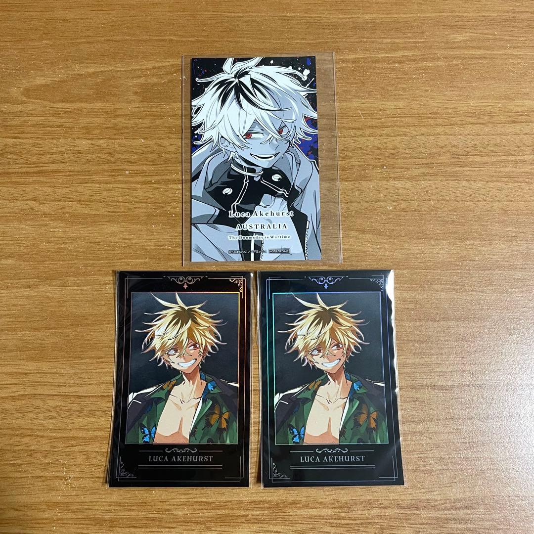 【17点セット】列強戦線　まるくじ　ルカ 缶バッジ キーホルダー 特典