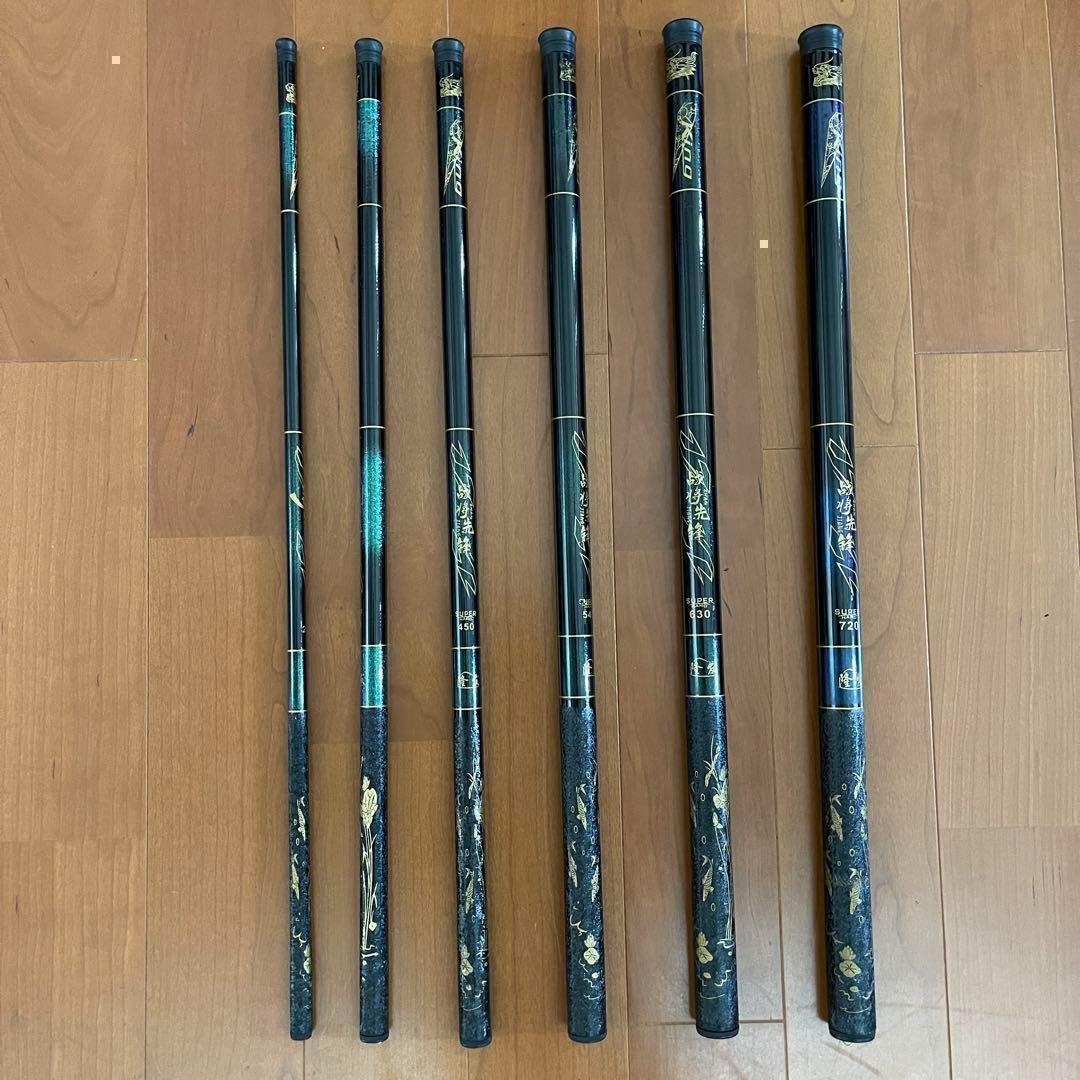 のべ竿 2.7m 3.6m 4.5m 5.4m 6.3m 7.2m 渓流竿