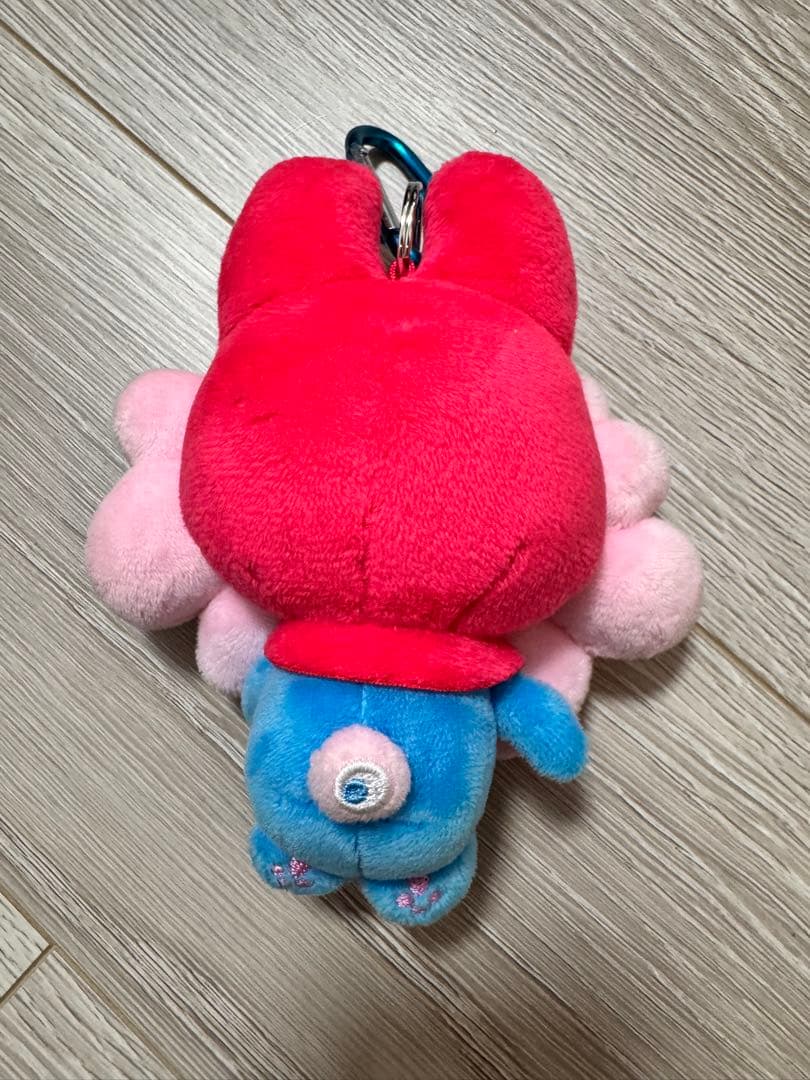 万博　カラビナ付きサンリオぬいぐるみ　マイメロディ　ミャクミャク