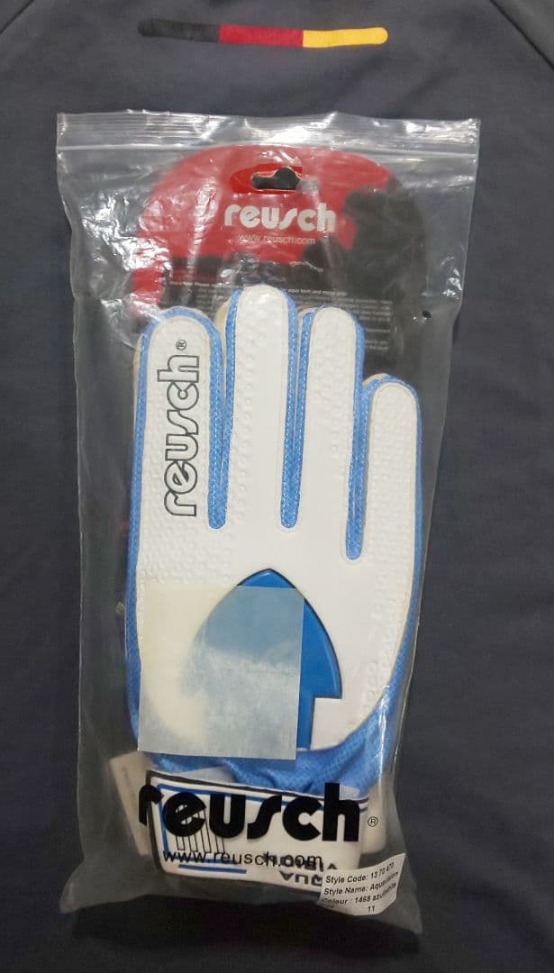 【希少 激レア】reusch ロイシュ ゴールキーパー グローブ 11号 アクア
