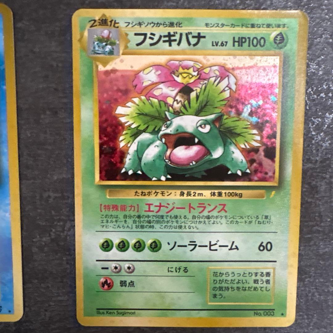 ポケモン カメックス（旧裏）、フシギバナ（旧裏） 2点まとめ売り