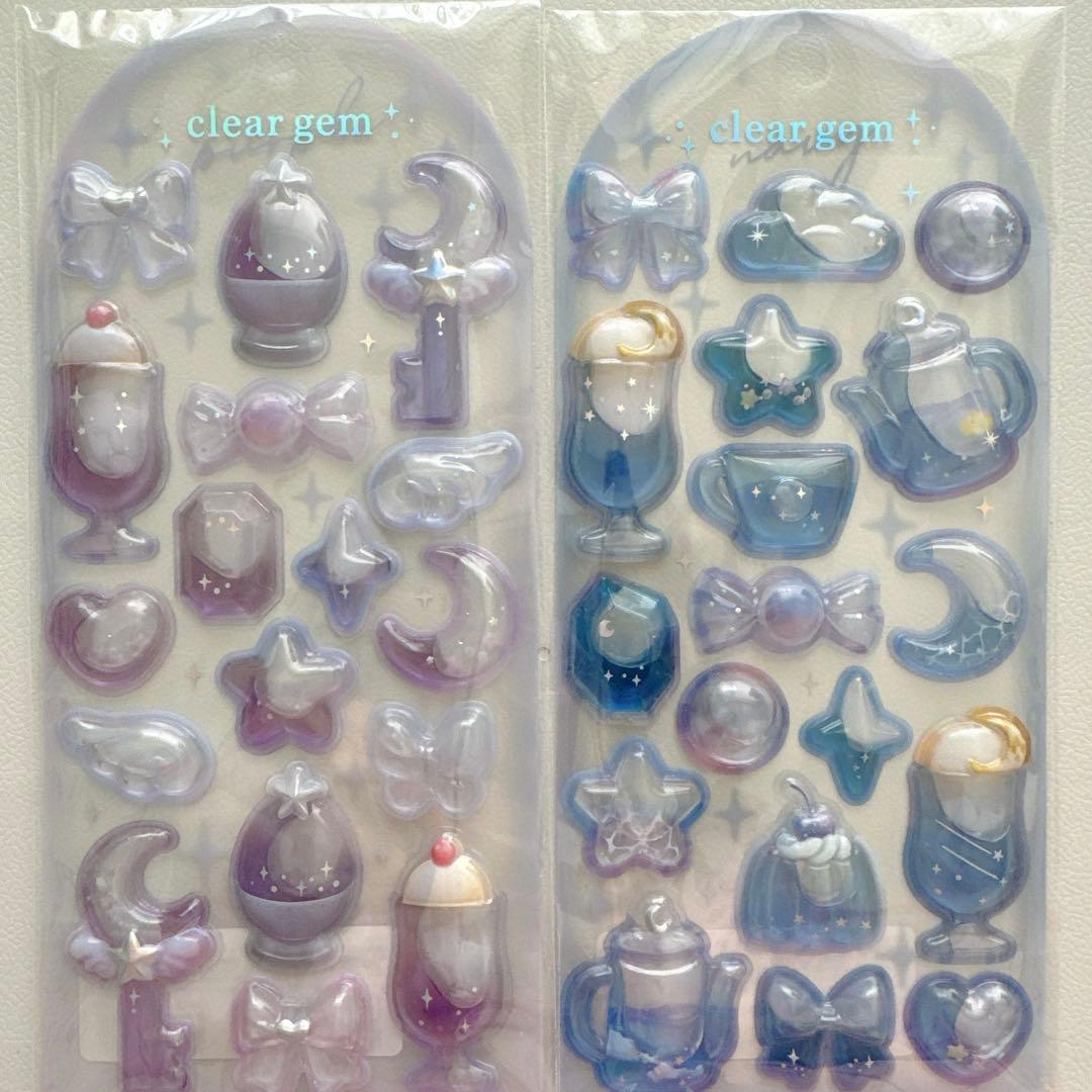 【国内正規品】クリアジェムシールセット　ウォーターシール 6シート