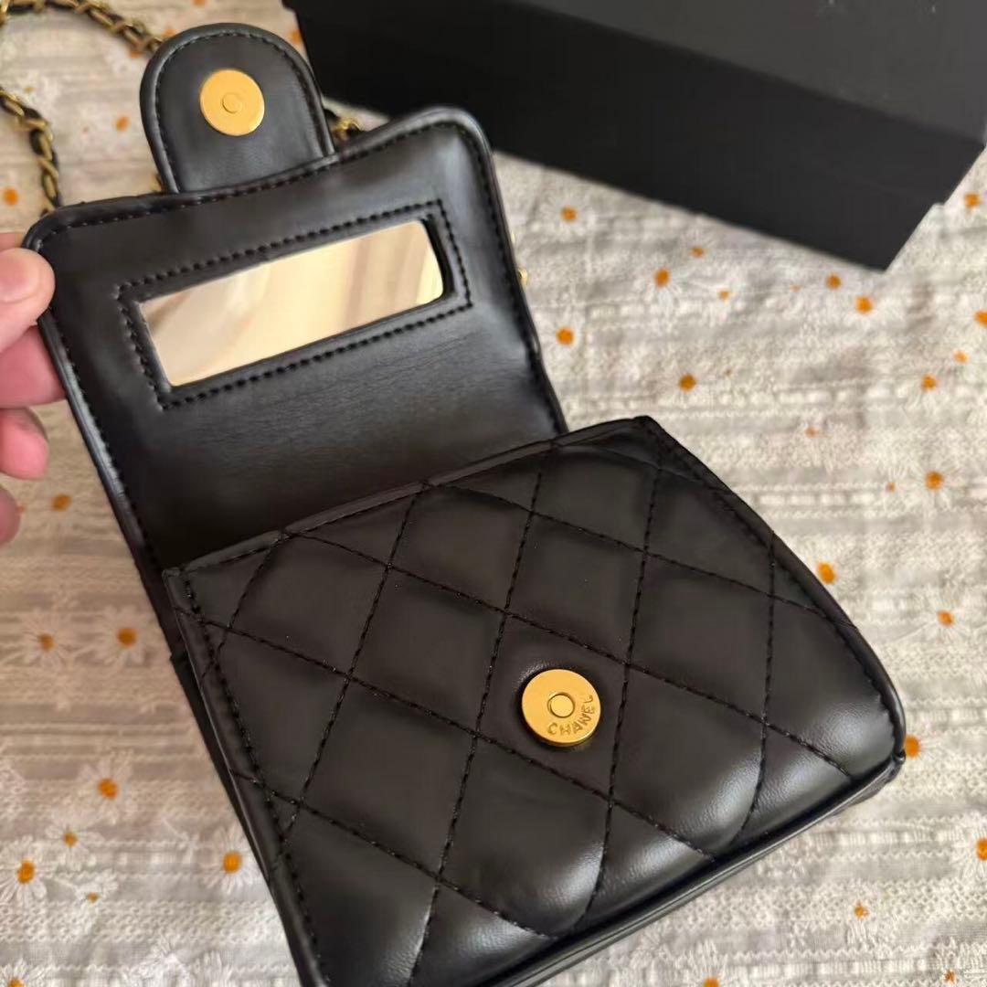 CHANEL ノベルティ ミニバッグ チェーンショルダーバッグ ブラック