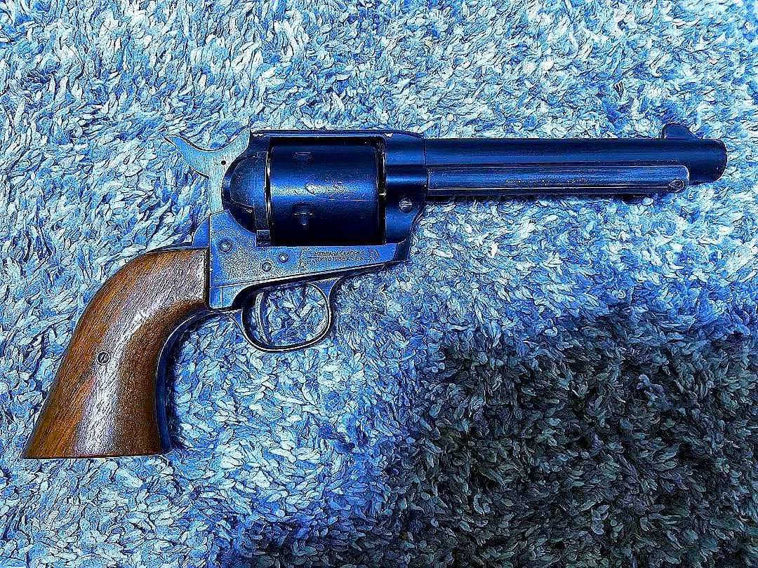 タナカ　SAA ガスガン　シリンダー木製ストックカスタム　m870 モーゼル