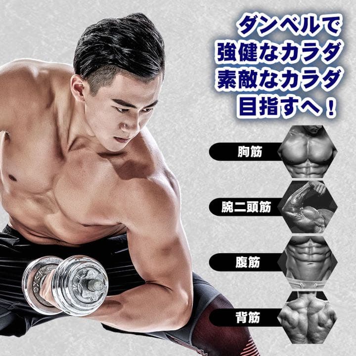 【セール中】ダンベルセット20kg 筋トレ 鉄アレイ アジャスタブル