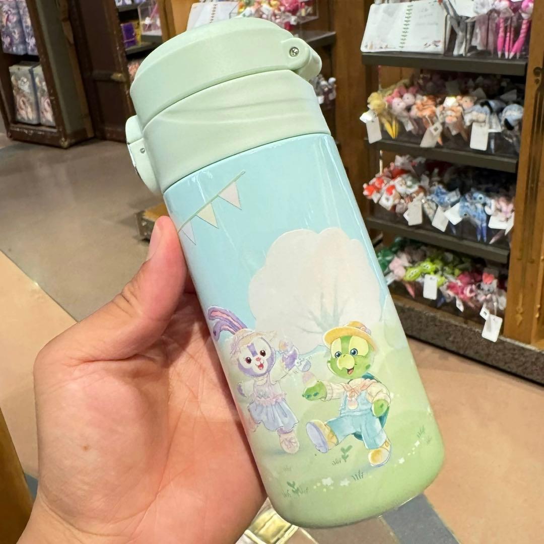 上海ディズニー春日リーナベルステンレスふわふわ水筒カバーセット400ml