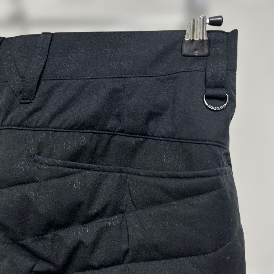 美品 ニューバランスゴルフ 中綿パンツ 黒 サイズ3 メンズ NBロゴ 撥水