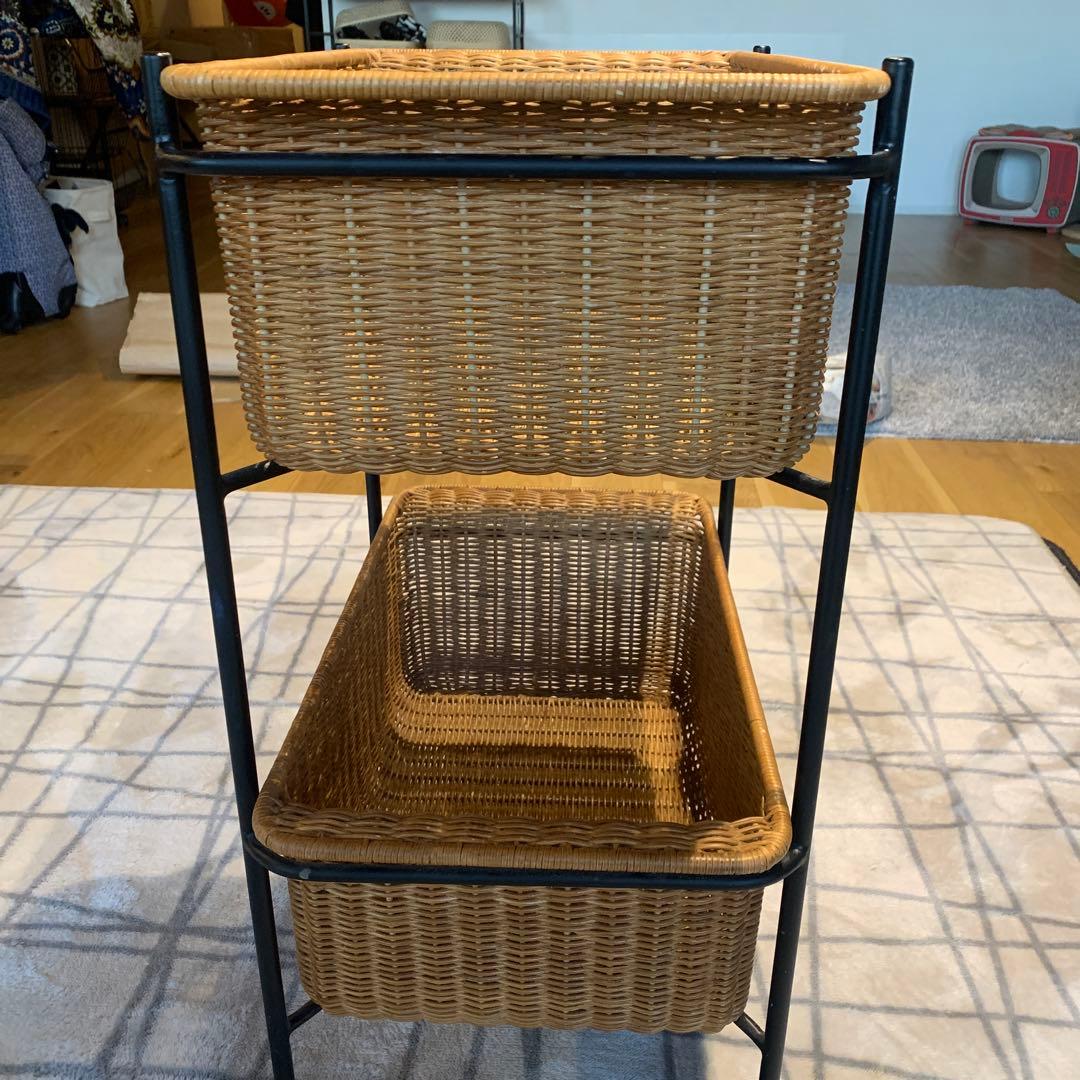 WALLABY BASKET STAND Black IDEE イデー