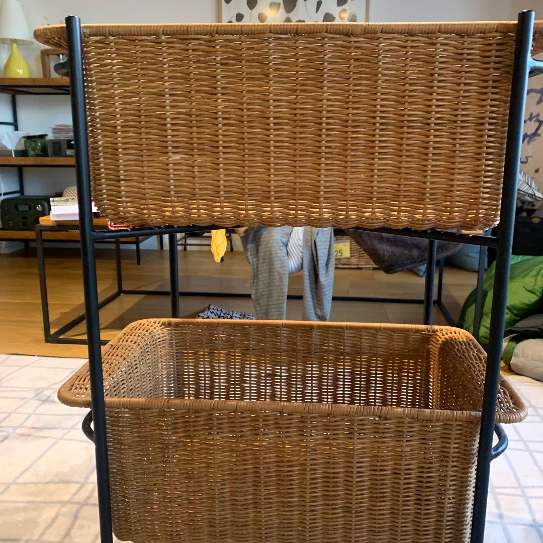 WALLABY BASKET STAND Black IDEE イデー