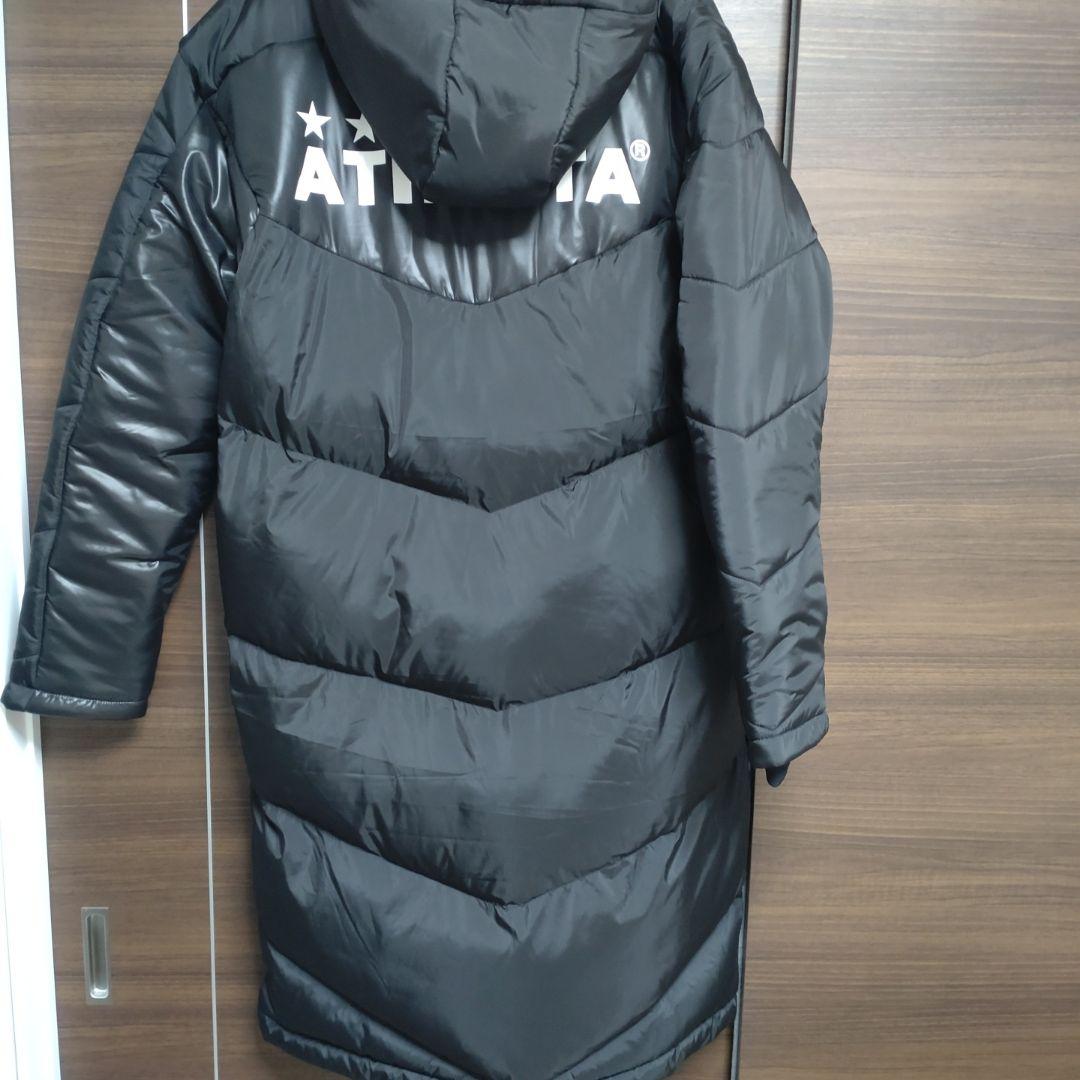 ATHLETA　アスレタ　ダウンベンチコート　サッカー　フットサル　黒　Oサイズ