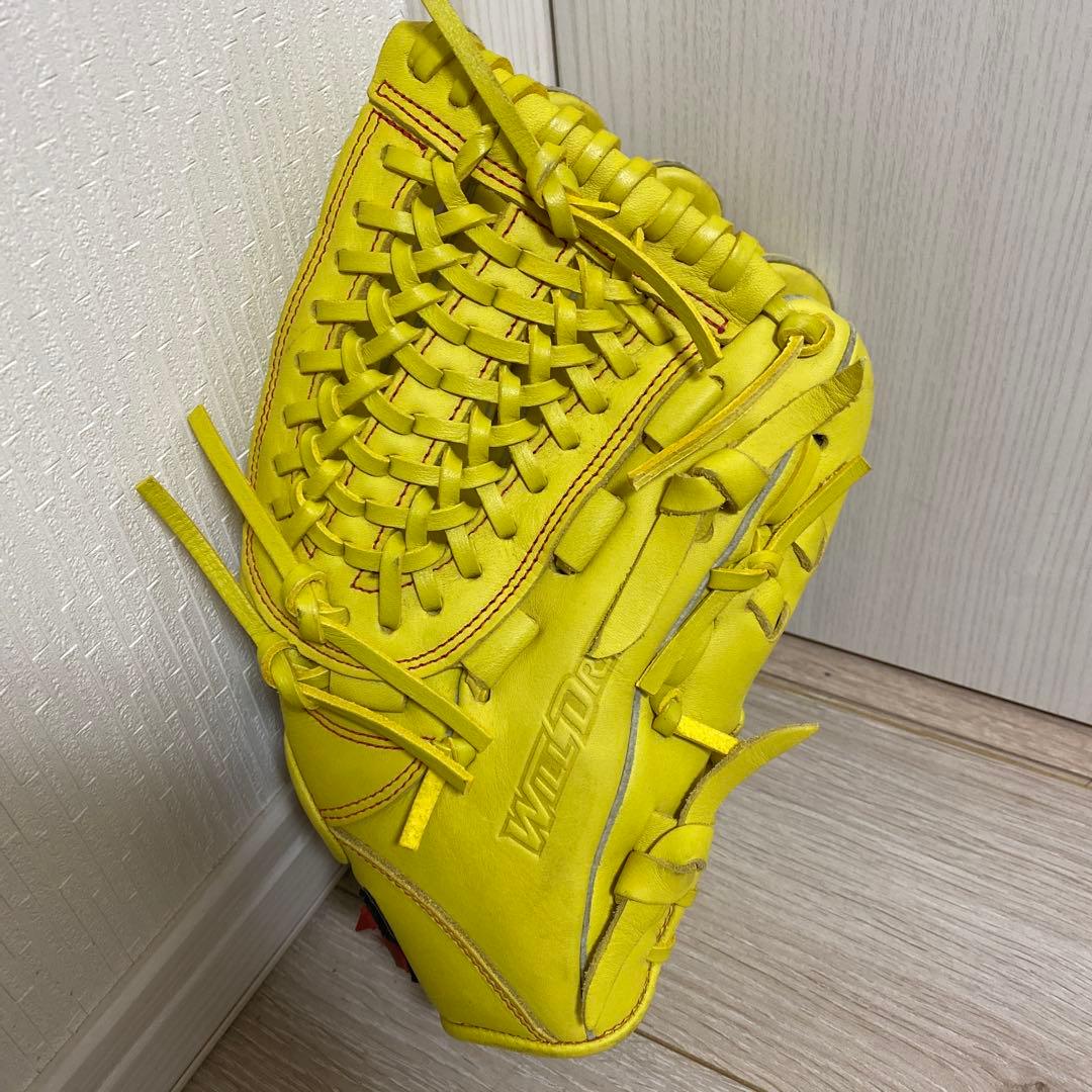 ミズノ 軟式用グローブ イエロー