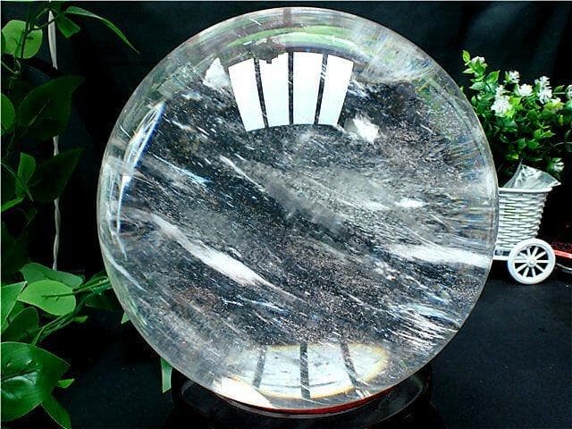 超大直径約: 207mm 12110g超綺麗★水晶丸玉B84B1/475B10