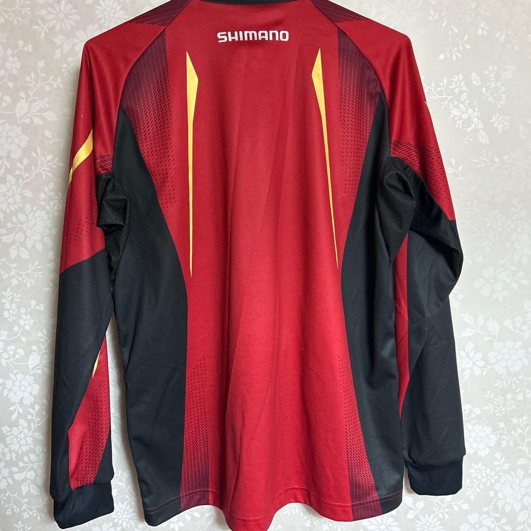 SHIMANO FIRE BLOOD Tシャツ Lサイズ レッド/ブラック