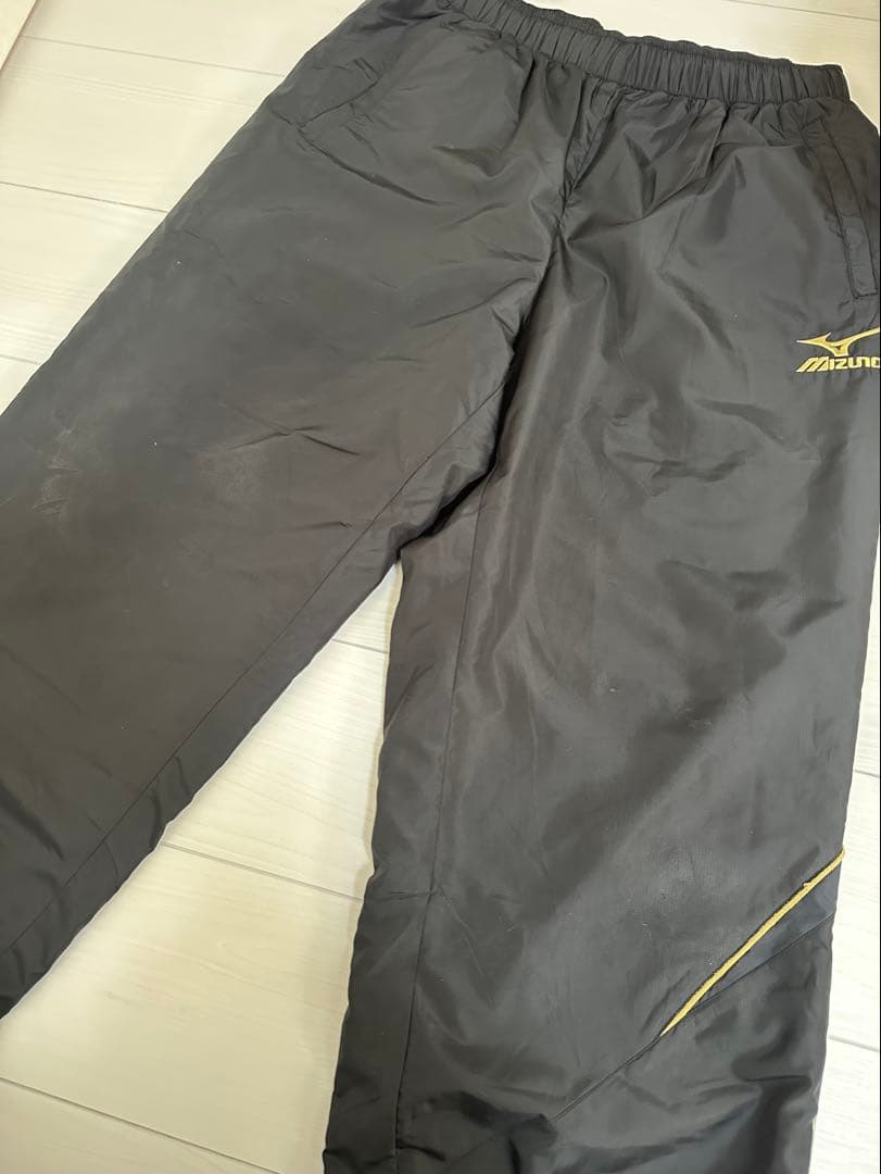 Mizuno ジャージ セットアップ ブレスサーモ グレー/ブラック XL