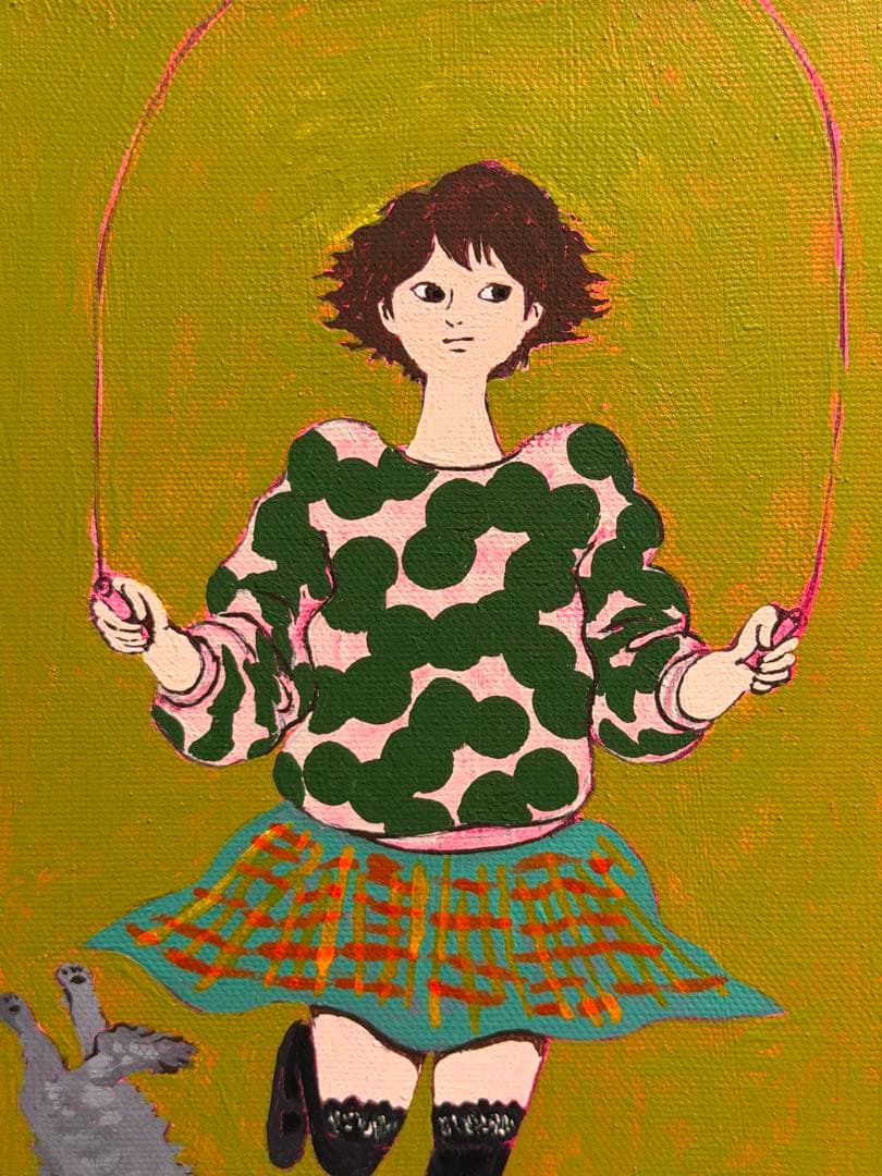 絵画 jumping girl ok