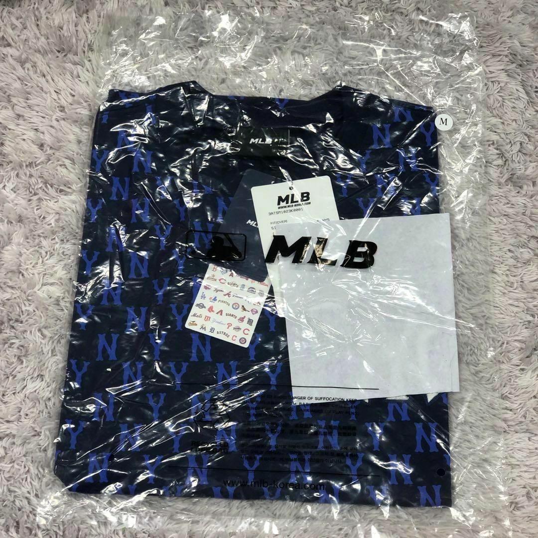 新品⭐韓国限定⭐MLB Korea⭐ Tシャツ Mサイズ モノグラム紺色ネイビー