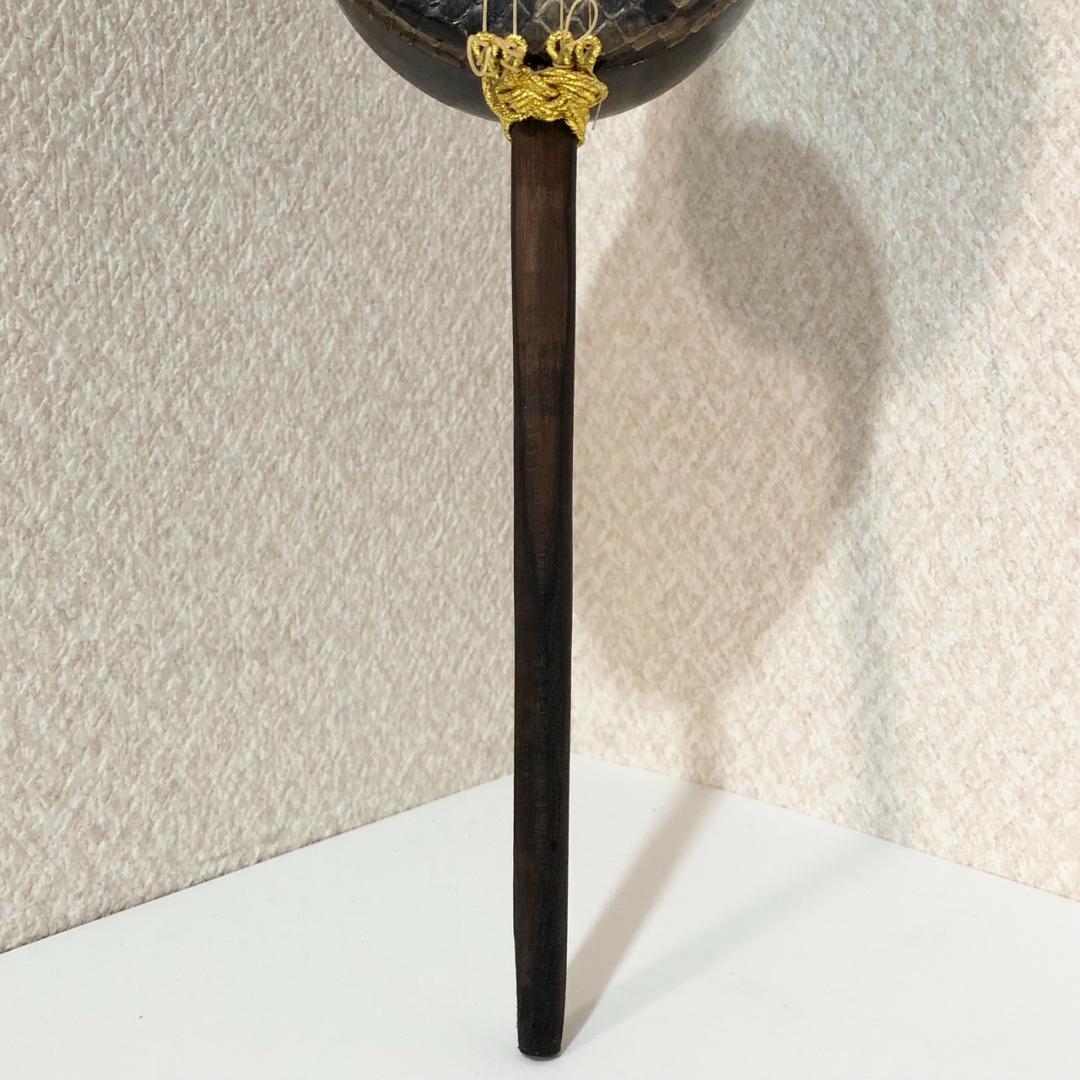 琉球 胡弓 四弦 本革 蛇皮　クーチョー 沖縄胡弓　擦弦楽器 蛇革 ケース付き