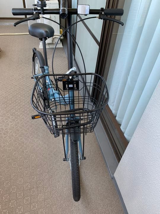 折りたたみ自転車、先月購入しました。ほぼ新車です！