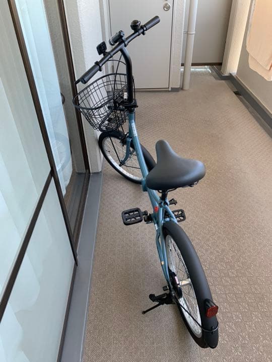 折りたたみ自転車、先月購入しました。ほぼ新車です！