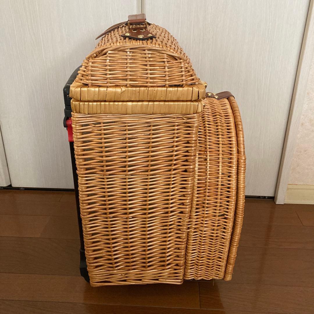 ロッキー＆ホッパー　キャリーカート付バスケットデラックス　アウトドア食器セット