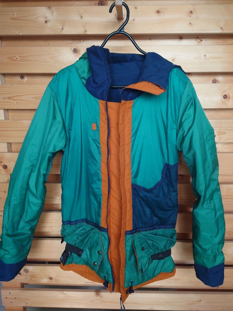 【美品】Burton スノーボードジャケット オレンジ/ネイビー
