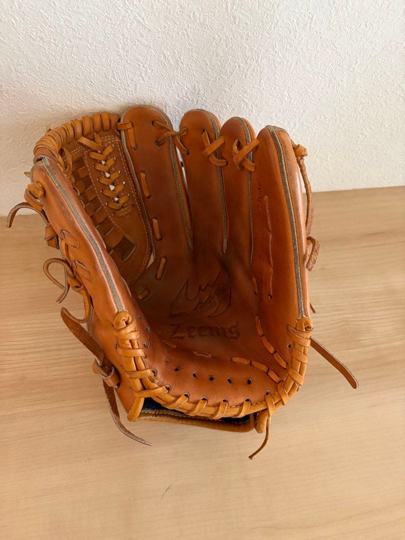 ジームス　Zeems 軟式グローブ ブラウン レザー