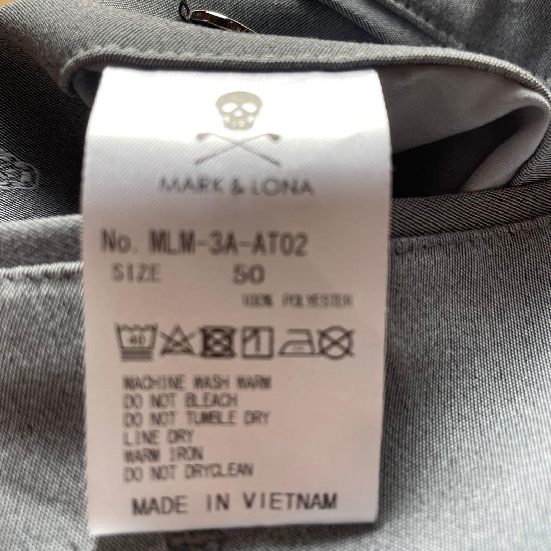 MARK & LONA スカル柄グレーパンツ