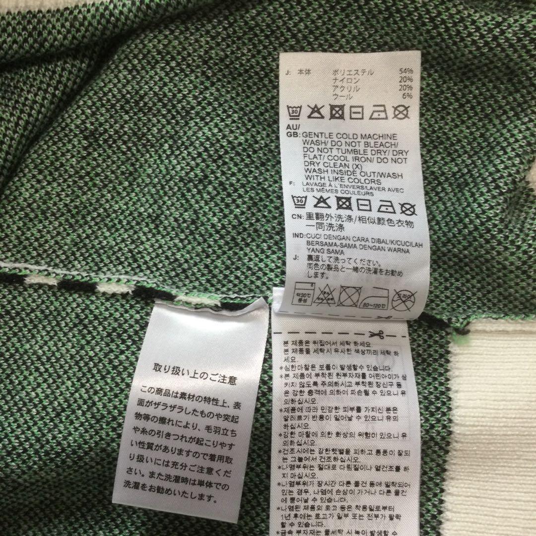 adidas GOLF 長袖クルーネックセーター M チェック柄