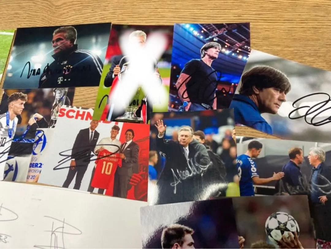サッカー選手 直筆サイン入り 写真 フォト L判 オートグラフ バラ売り可能