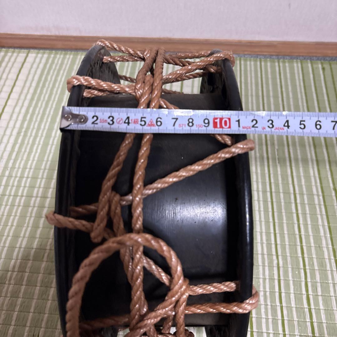 締め太鼓　締太鼓　太鼓　和太鼓　ドラム　和楽器　工芸品　骨董品　30cm