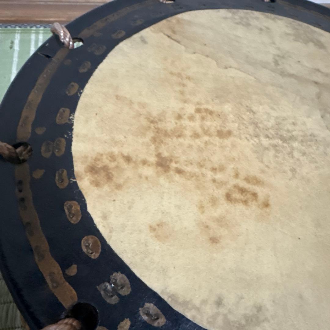 締め太鼓　締太鼓　太鼓　和太鼓　ドラム　和楽器　工芸品　骨董品　30cm