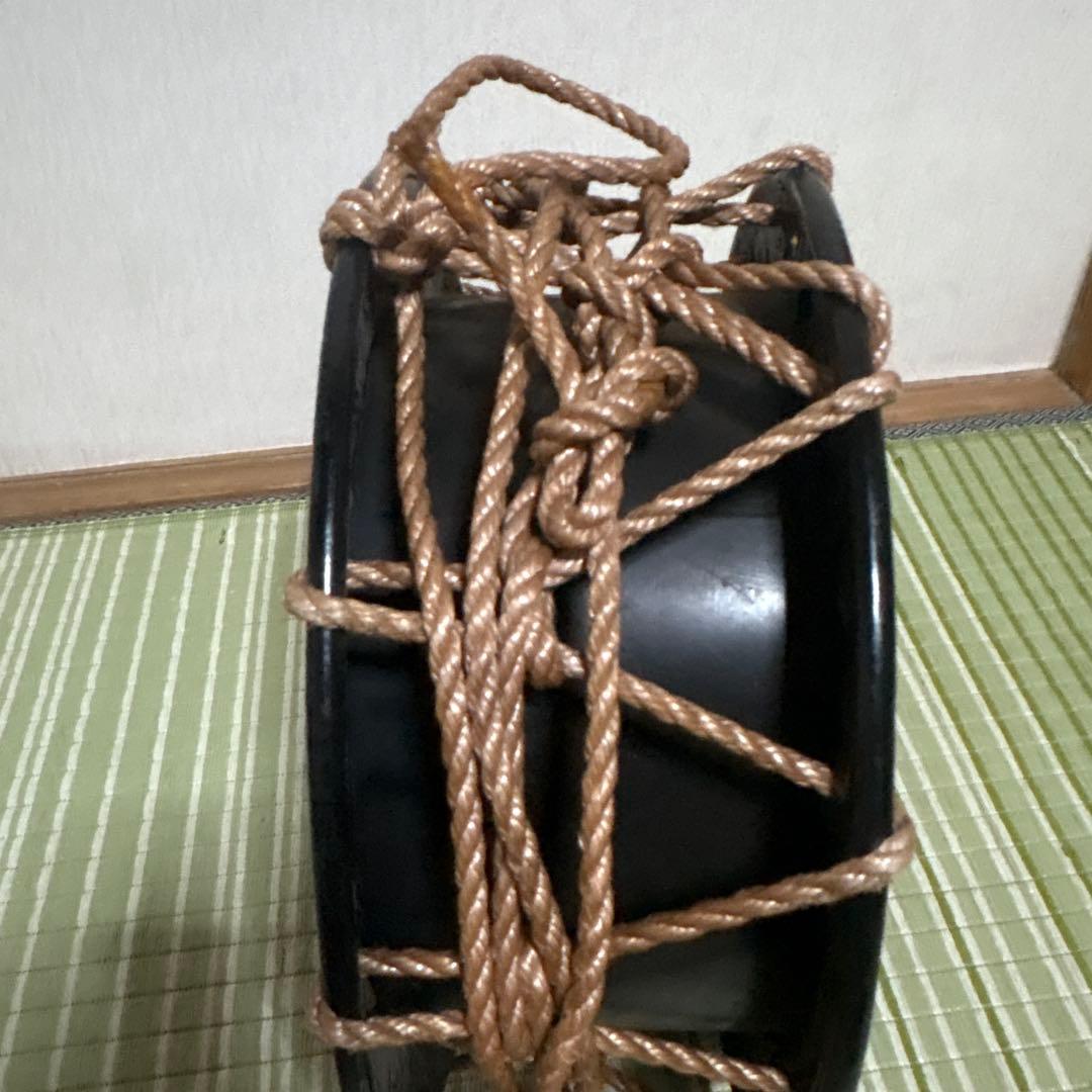 締め太鼓　締太鼓　太鼓　和太鼓　ドラム　和楽器　工芸品　骨董品　30cm