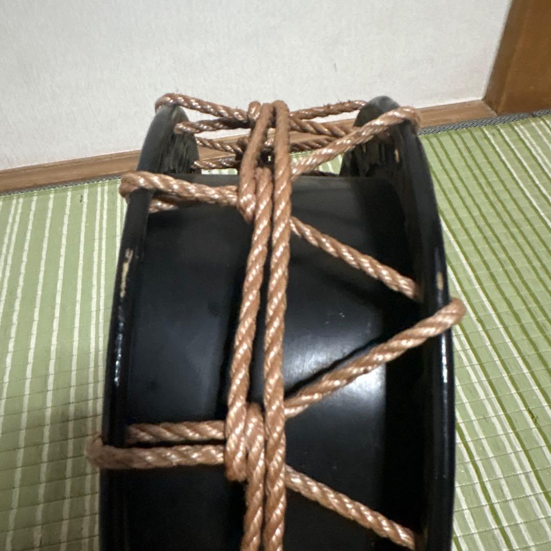 締め太鼓　締太鼓　太鼓　和太鼓　ドラム　和楽器　工芸品　骨董品　30cm