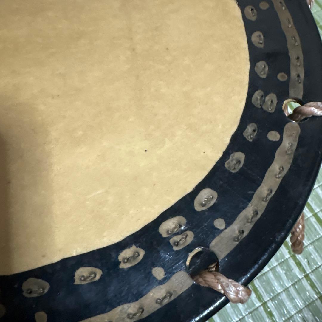 締め太鼓　締太鼓　太鼓　和太鼓　ドラム　和楽器　工芸品　骨董品　30cm