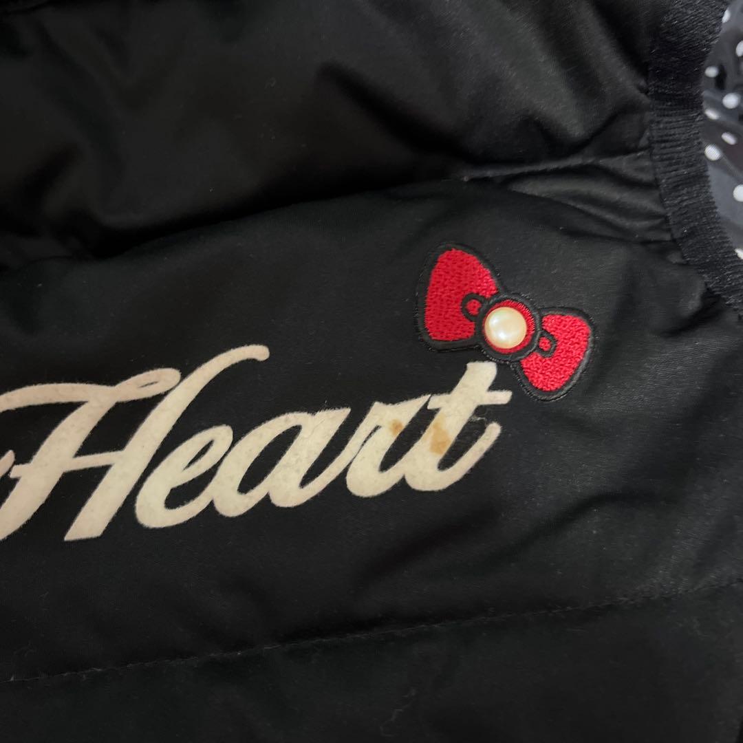 Viva Heart 黒いベスト ドット柄　ハローキティ