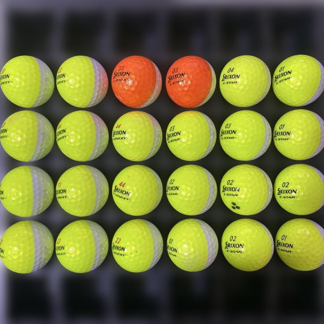 【送料無料】Srixon Z-STAR,XV DIVIDE ロストボール 24個