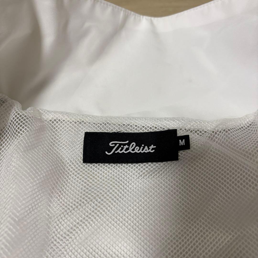 タイトリストTITLEIST ゴルフウエア レインウェアブルゾンM 白