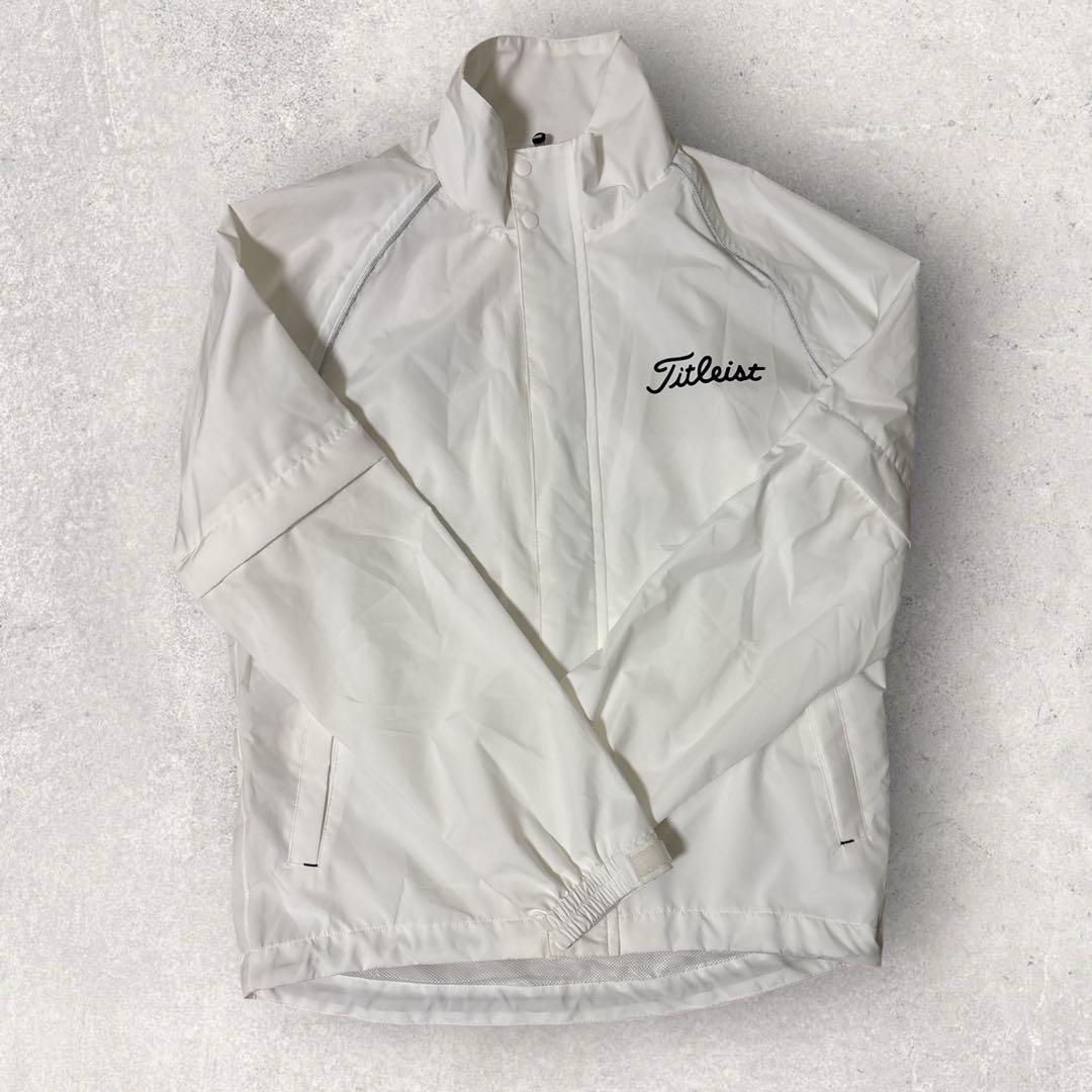 タイトリストTITLEIST ゴルフウエア レインウェアブルゾンM 白