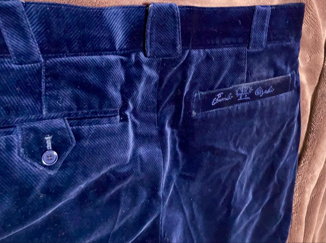 値下げ！ジャンボ尾崎プロ監修 超高級ベルベット生地使用4タックパンツJ’s