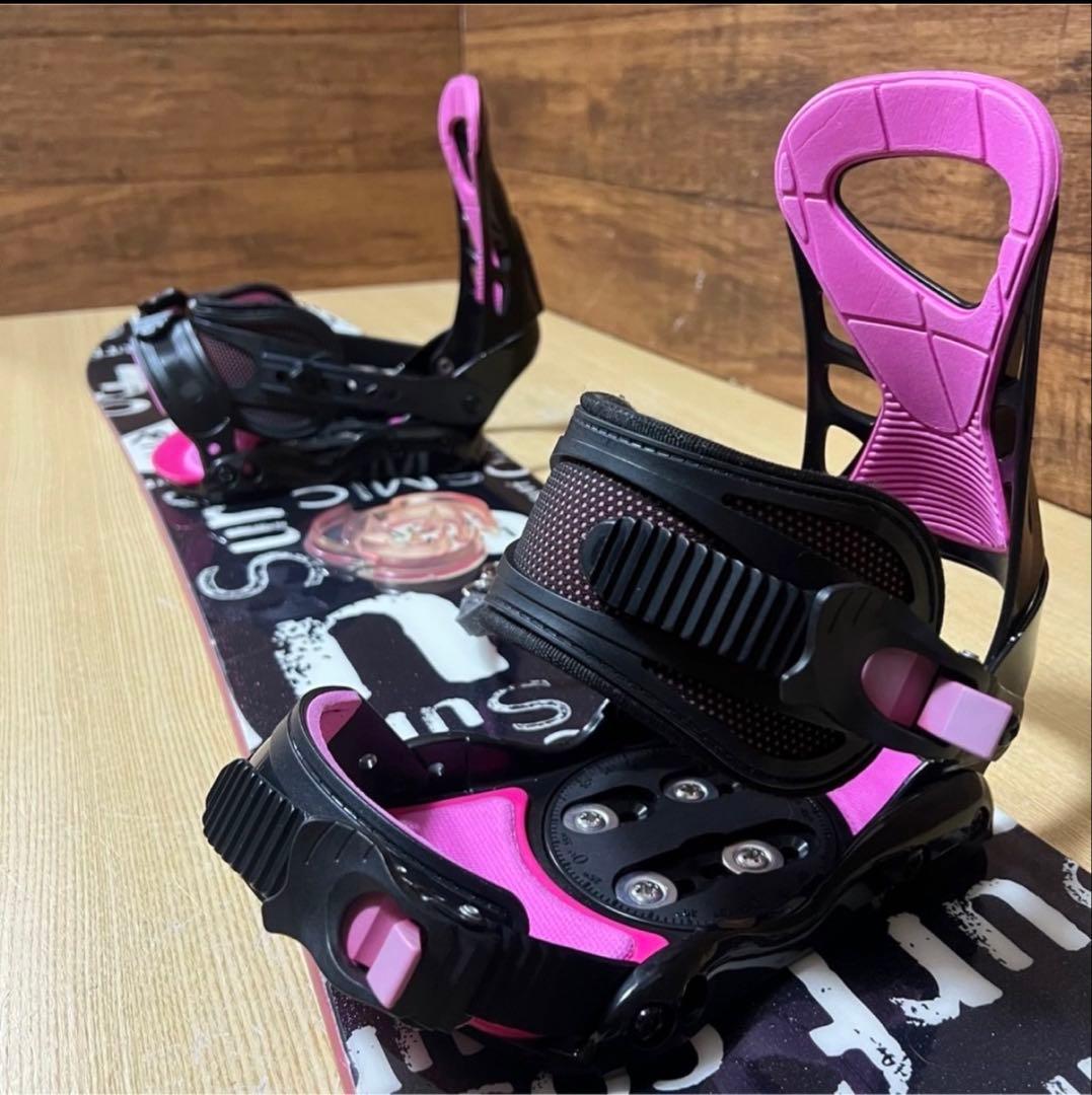 COSMIC SURF　初心者オススメ　レディース　スノーボード4点　143cm